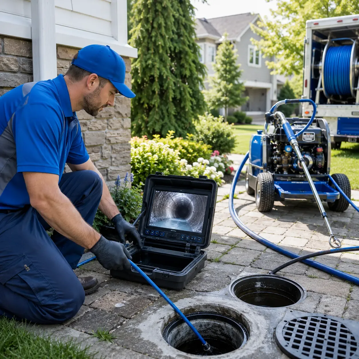 Outdoor drain cleaning professionals serving Bryan, TX
